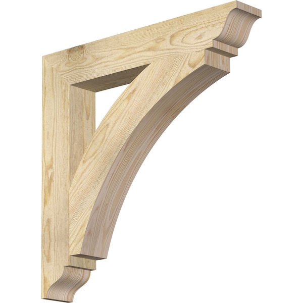 Ekena Millwork Thorton Traditional Rough Sawn Bracket, Douglas Fir, 4"W x 26"D x 26"H BKT04X26X26THR01RDF - main